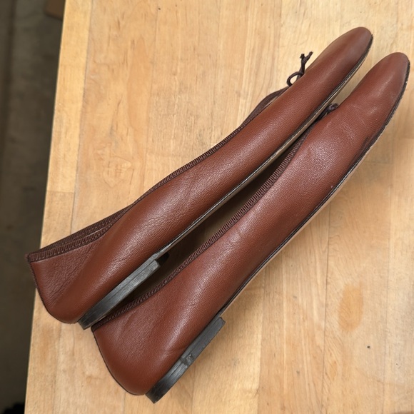 J Crew Gemma Leather Ballet Flats Mahogany Brown 8.5 Classic - Picture 6 of 17